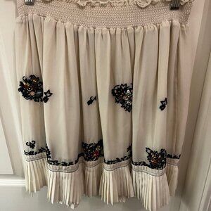 Derek Lam 10 Crosby Cream Mini Skirt